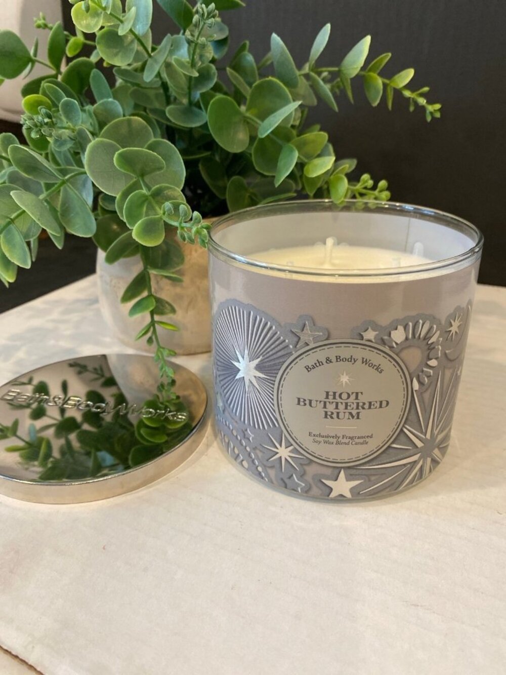 “Hot Buttered Rum” Bath & Body Works New 3 Wick Candle